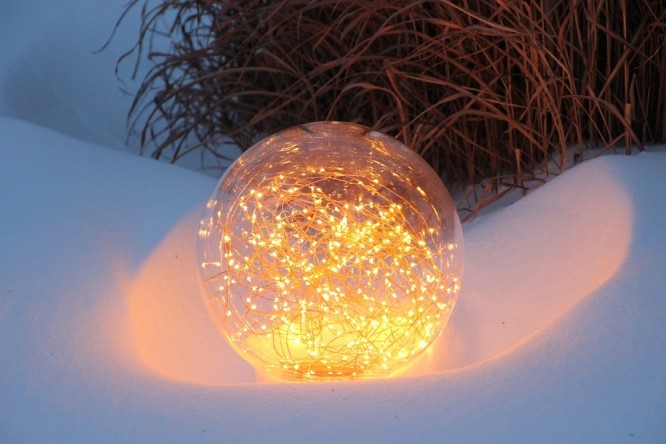 Firefly Globes, Ground Mount: 12 inch, 2200K LEDs